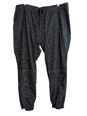 Brooklyn Cloth The Jogger Mens 2XL Black White Speckled Space Dye Sweatpants